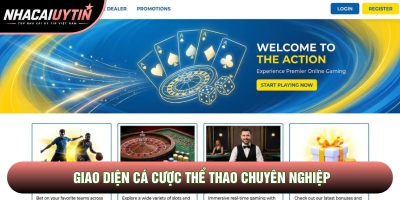 Giao diện cá cược thể thao chuyên nghiệp