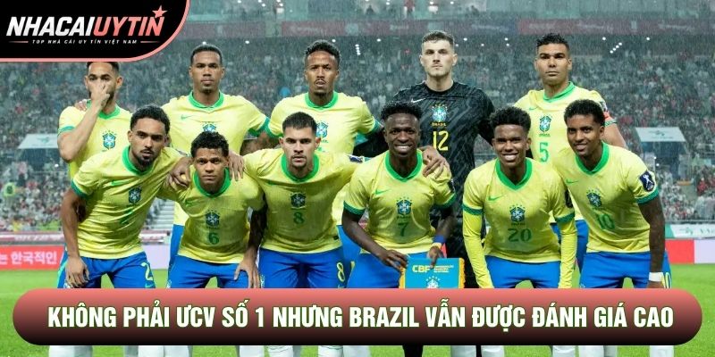 Tuy không phải ƯCV số 1 nhưng Brazil vẫn được đánh giá cao Tuy không phải ƯCV số 1 nhưng Brazil vẫn được đánh giá cao