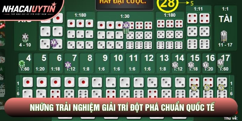 Những trải nghiệm giải trí đột phá chuẩn quốc tế